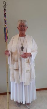 Hand-painted silk Chasuble
Simple Stole