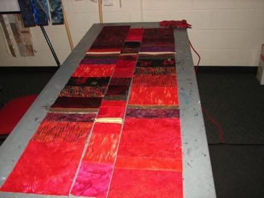 Panels sewn