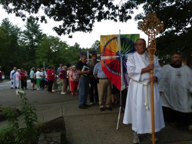 Procession for final liturgy
