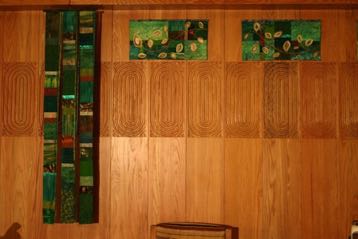Green Celebrate! and quilted Growth panels
Fairfield University
Fairfield, CT