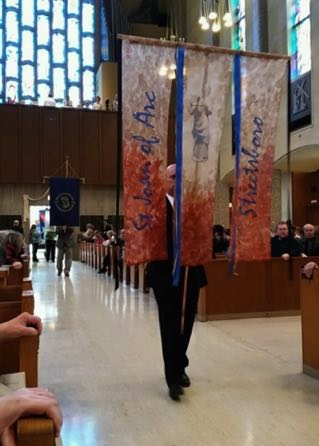 St Joan of Arc 
Banner in Procession