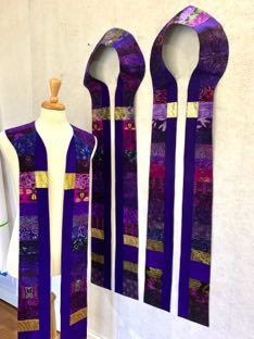 Set of 3 round neck stoles
Red/Violet
Bethel Lutheran Church
2020